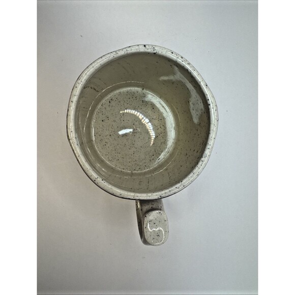 ANTHROPOLOGIE Block printed Monogram Letter K Mug Purple Floral Boho Coffee - Picture 7 of 10